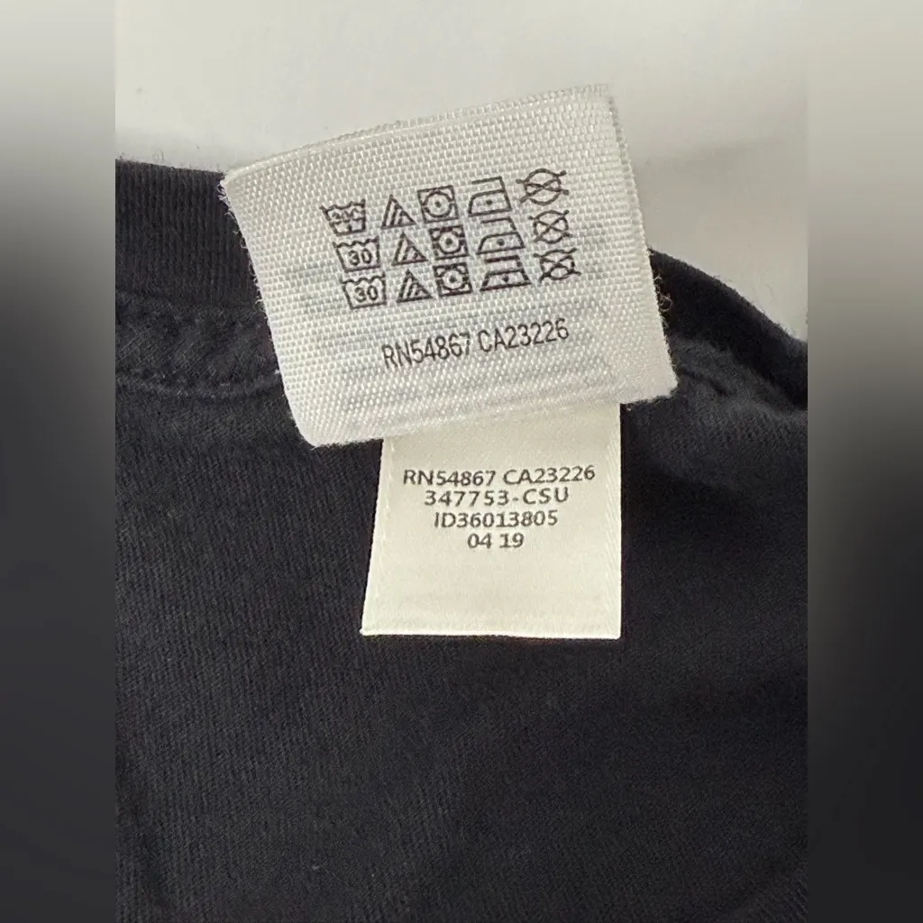 Victoria’s Secret PINK Campus Short Sleeve Tee Women’s‎ Size Large Black Sequins - Image 9