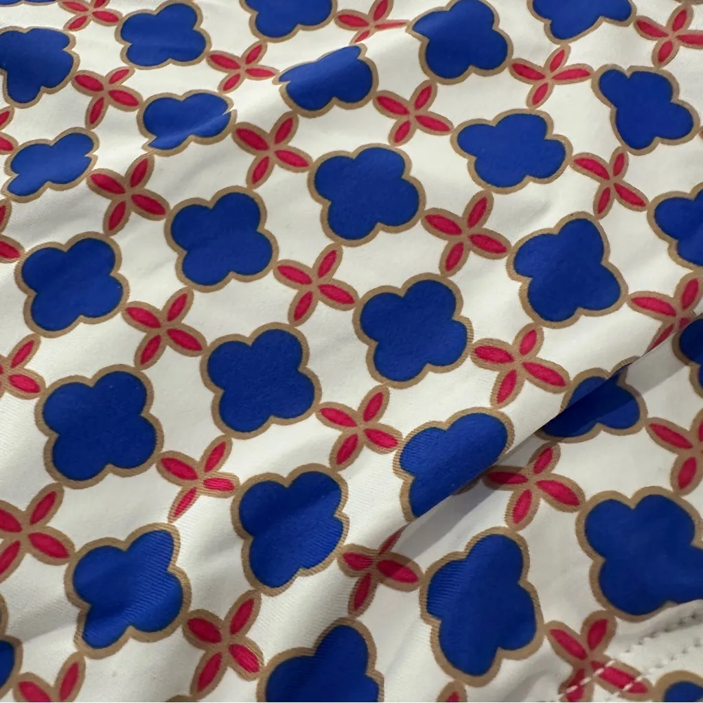 NWT La Blanca Mosaic Tile Blue and Red Geometric Bikini Bottom Size 6 - Image 9