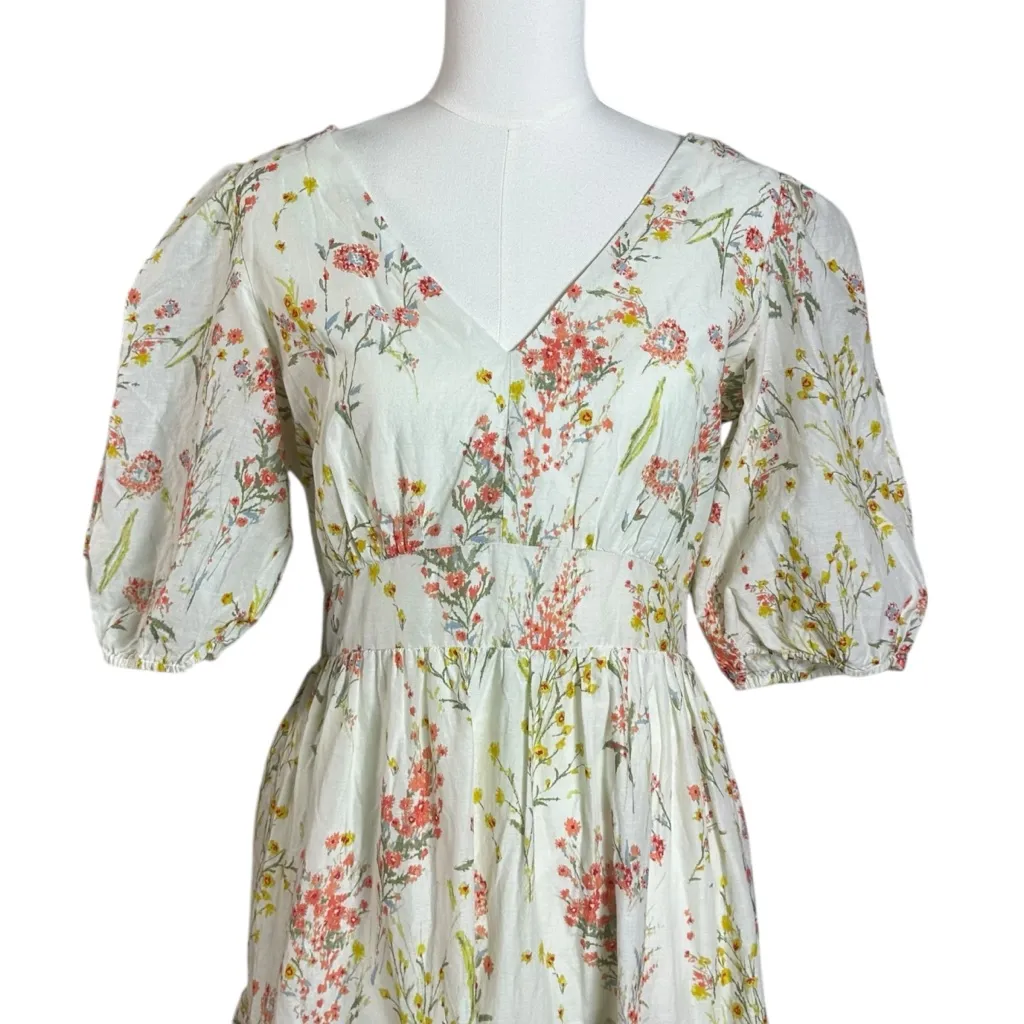 Lauren Ralph Lauren Dainty Ethereal Cottage Floral Cotton Voile Maxi Dress 6 - Image 4