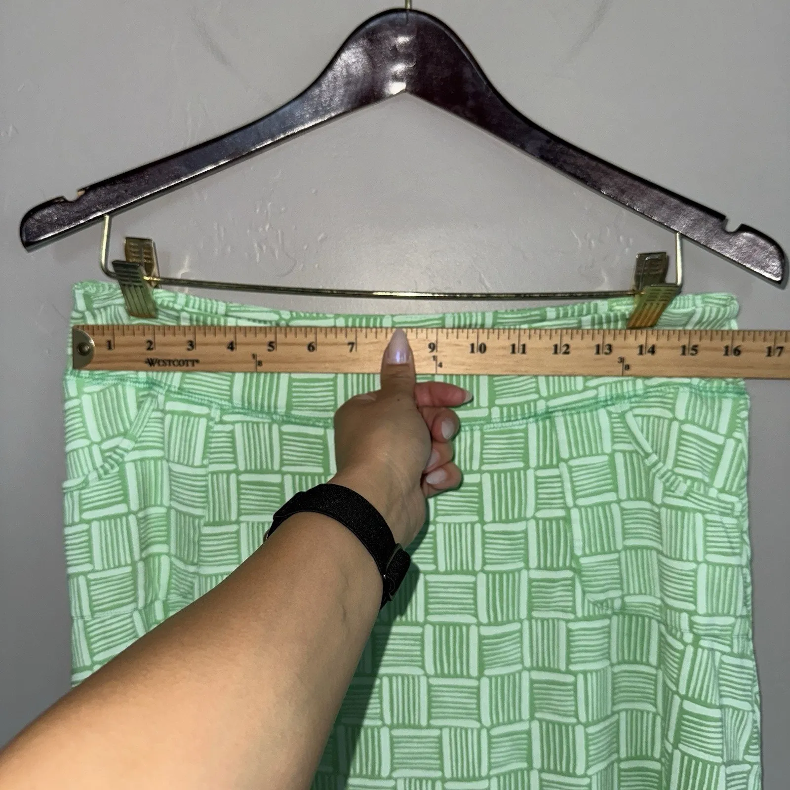 Fresh Produce USA Down Under City Jersey Skort Skirt Shorts Size L Kiwi Green - Image 6