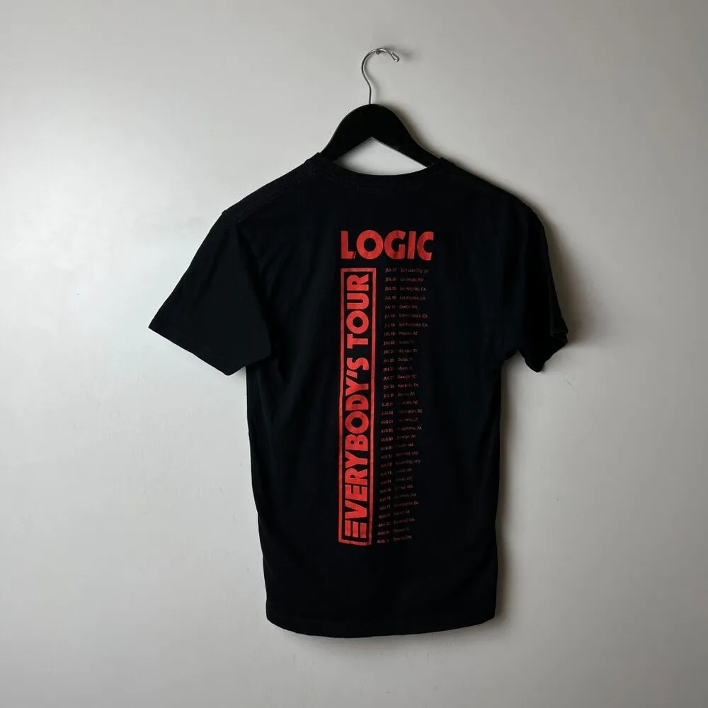Logic Rap Tee T Shirt Black Small S Album Graphic Tee 100% Cotton Short Sleeve - Image 12