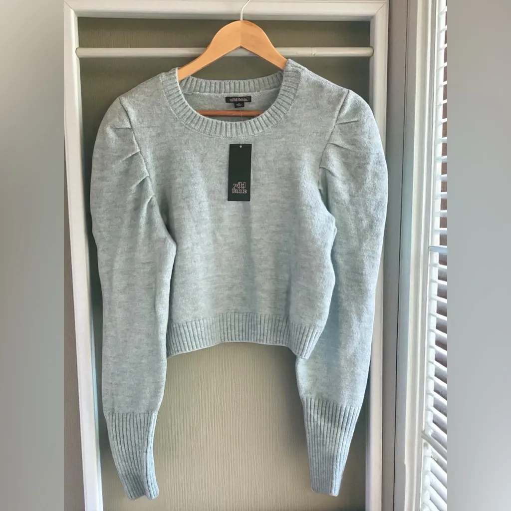 Wild Fable Puff Crewneck Pullover Sweater NWT - Image 2