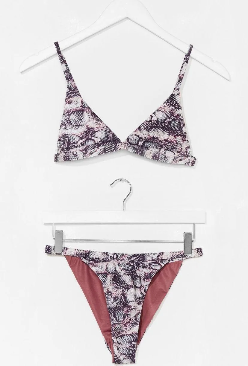 Nasty Gal Snake Print Bikini Set - Image 2