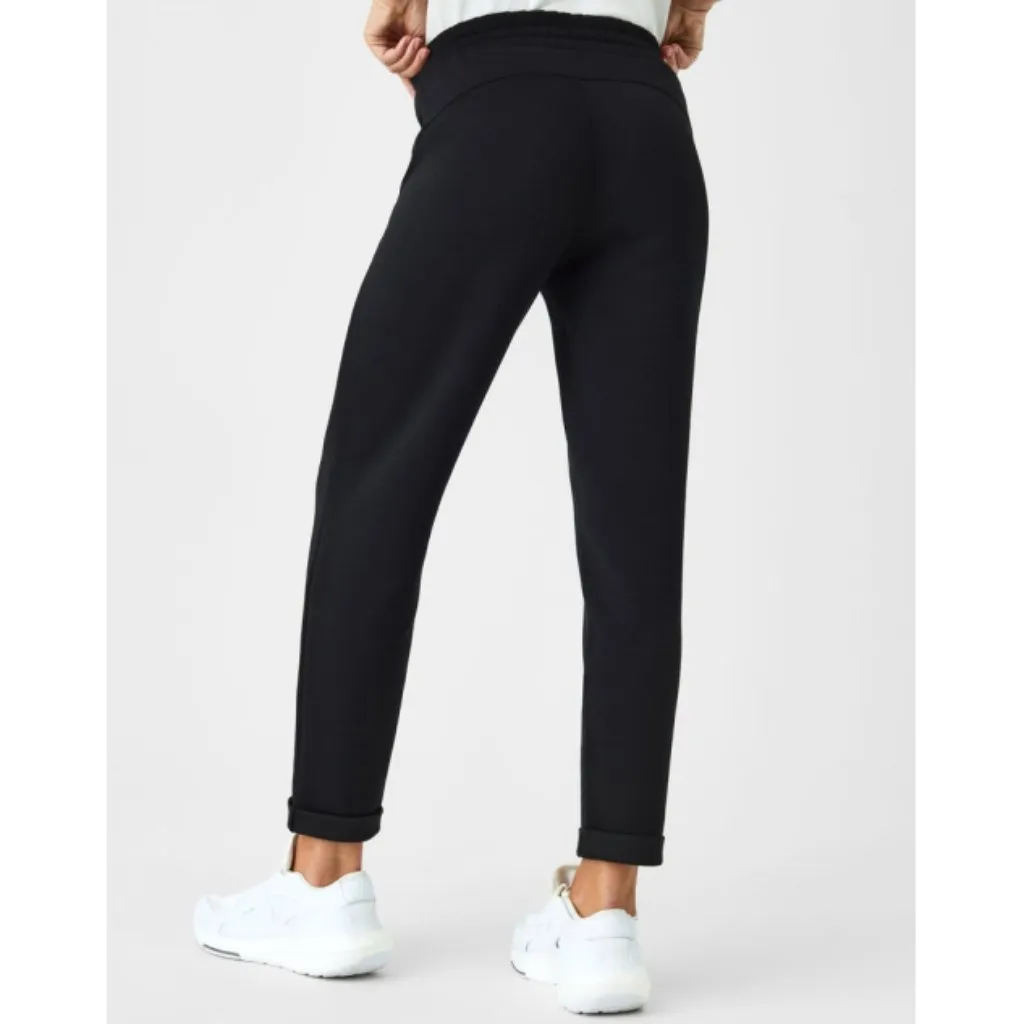 Spanx AirEssentials Tapered Pants Very Black Soft Slim 7/8 Ankle Joggers Travel - Image 7