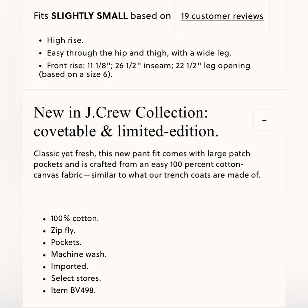 NWT J. Crew Collection wide-leg pant in trench canvas sz 6 - Image 6