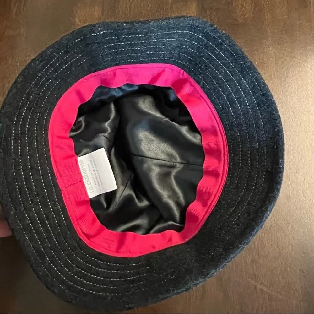 Liz Claiborne Textured Bucket Hat Wool Rayon 90s Y2K Trendy Vintage Vibes - Image 8
