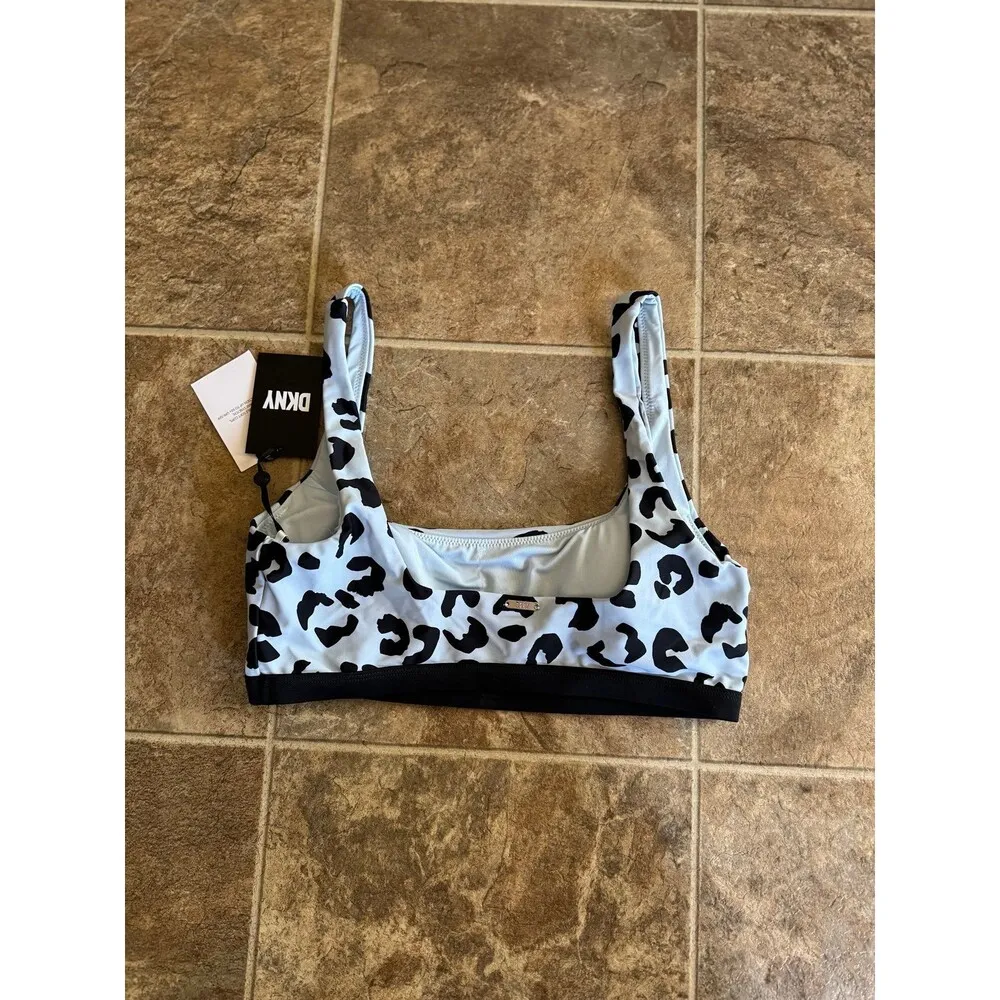 DKNY Animal Print Bikini Top Size Large - Image 5