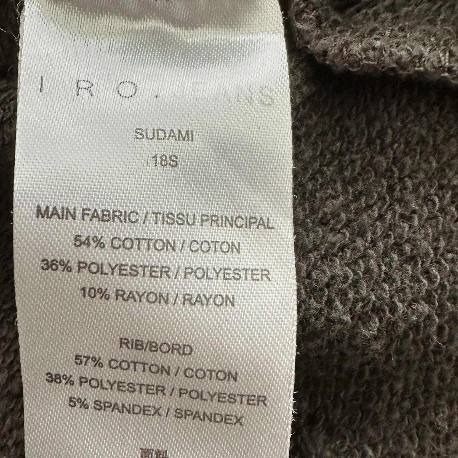 IRO Jeans Camo Burnout distressed Avant garde grunge Sweatshirt S - Image 4