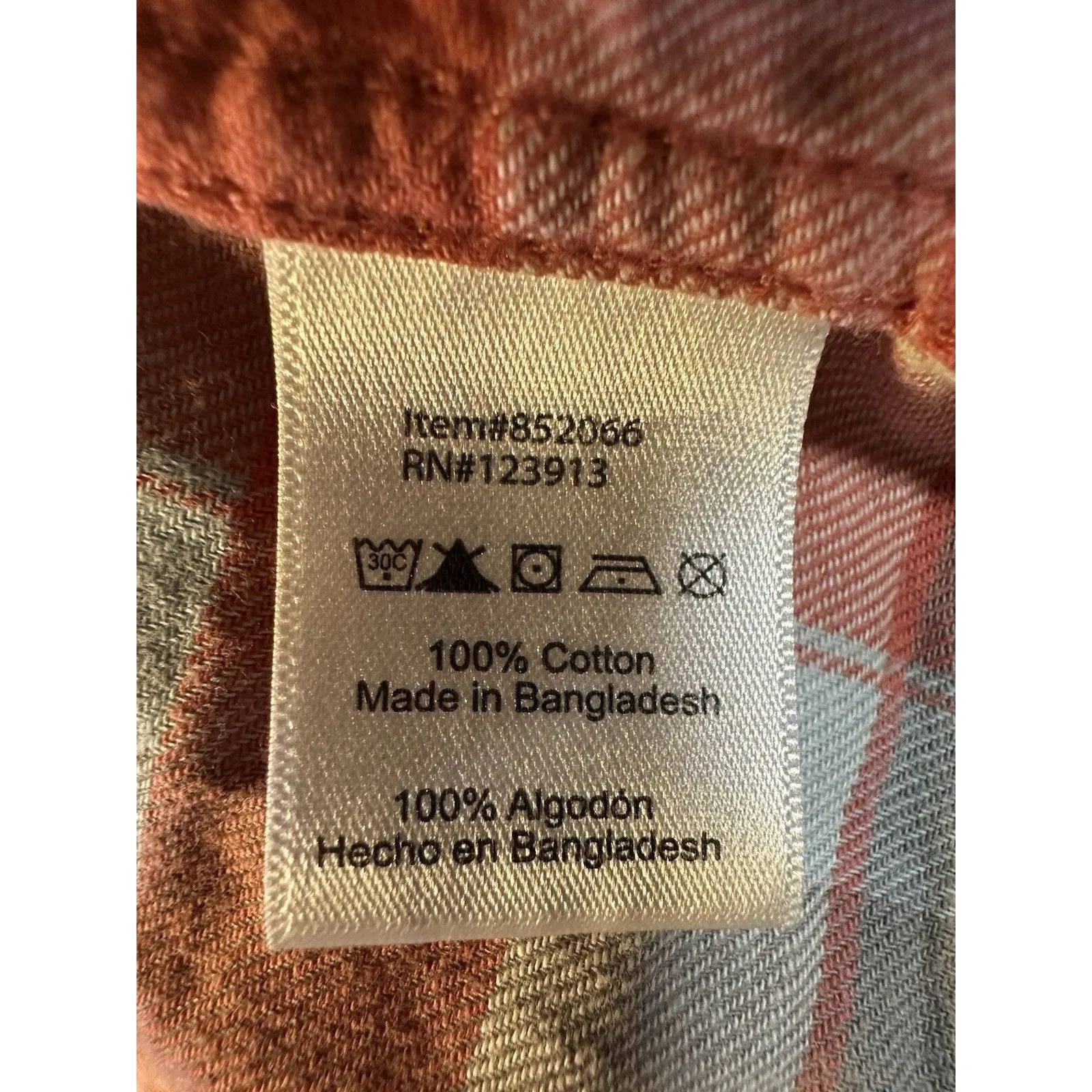 Jachs Girlfriend Bea Red Blue Plaid Flannel Western Shirt Top Snap Front Woman M - Image 9