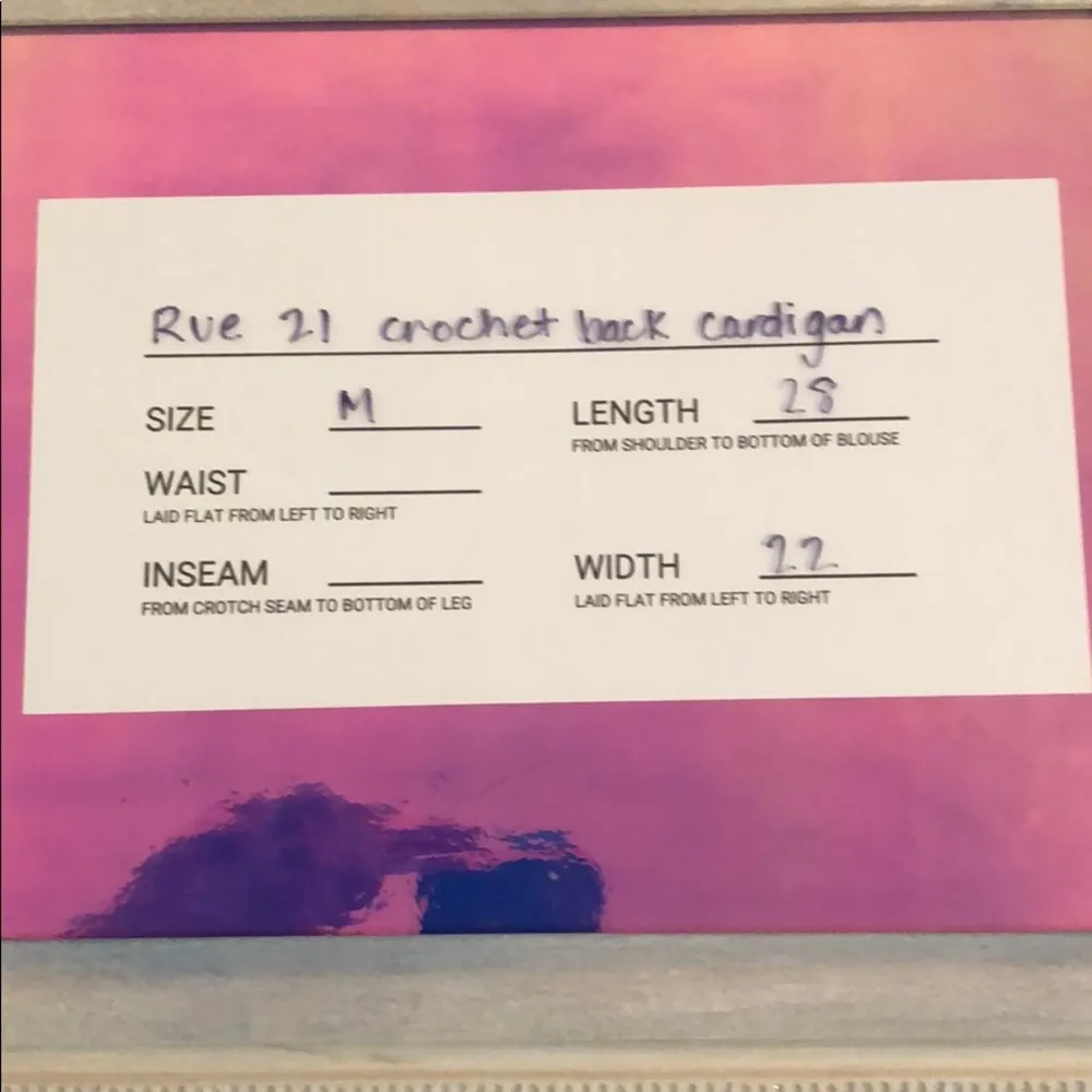 RUE 21 Lace cut out back cardigan - Image 3