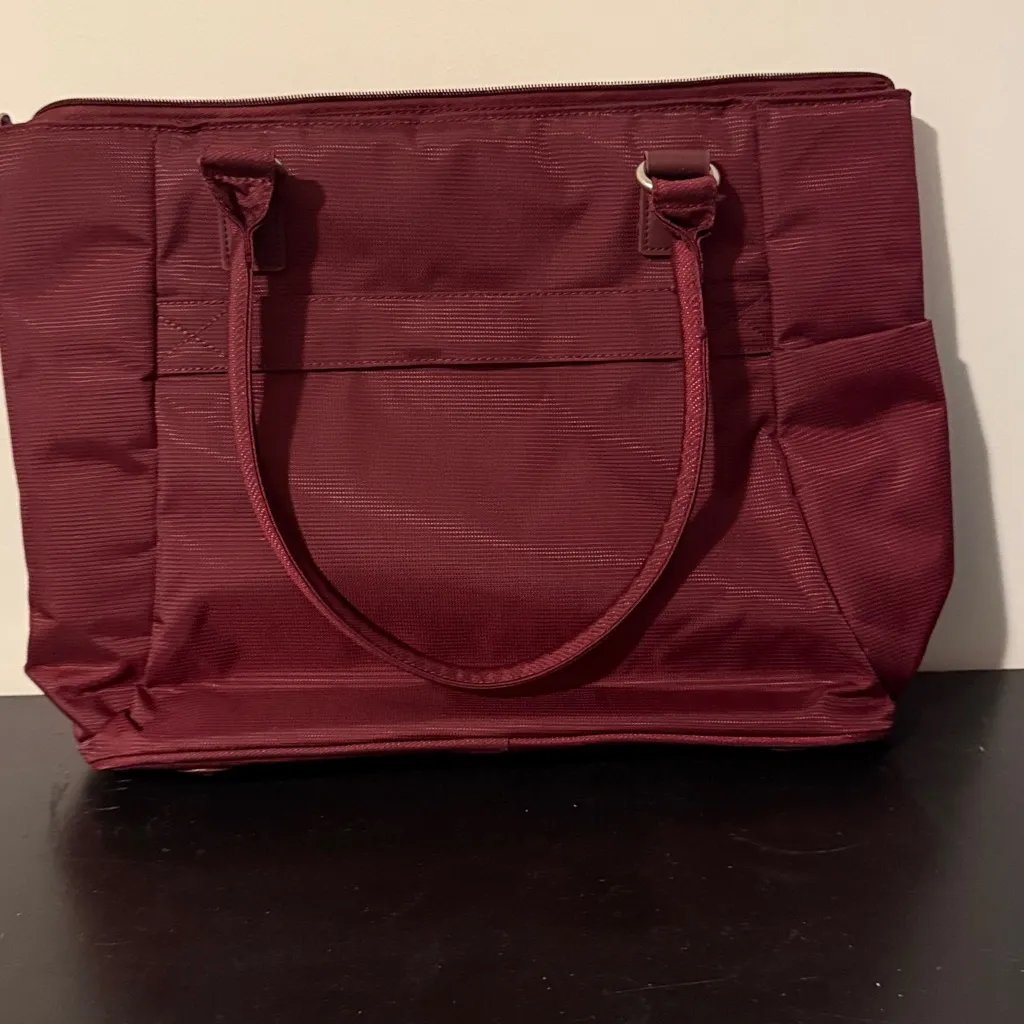 RICARDO BRAND BURGUNDY LAPTOP COMPUTER BAG Red - Image 6