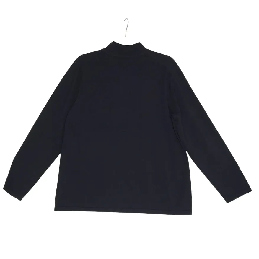 PENDLETON Silk Blend High Neck Sweater Women XL Black Light Classic Everyday - Image 4