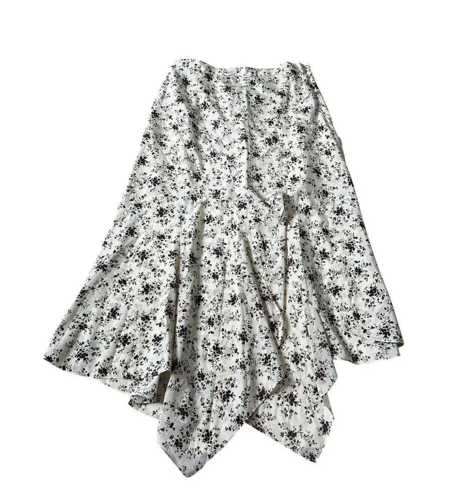 Veronica Beard Ecru Floral Mac Silk Blend Midi Skirt Women Sz 8 MSRP $598 | 8-12 - Image 2