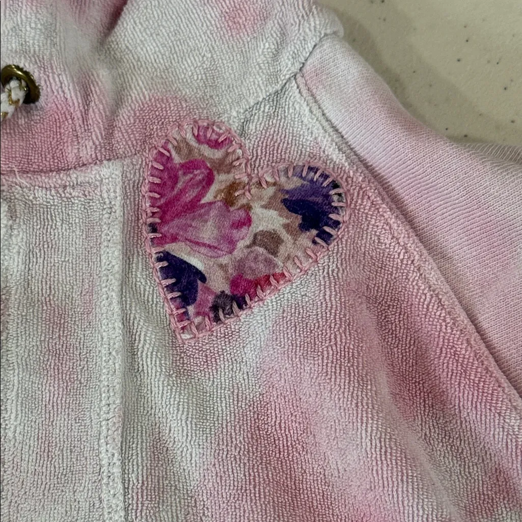 LoveShackFancy Pastel Pink Tie-Dye Hoodie - Image 4