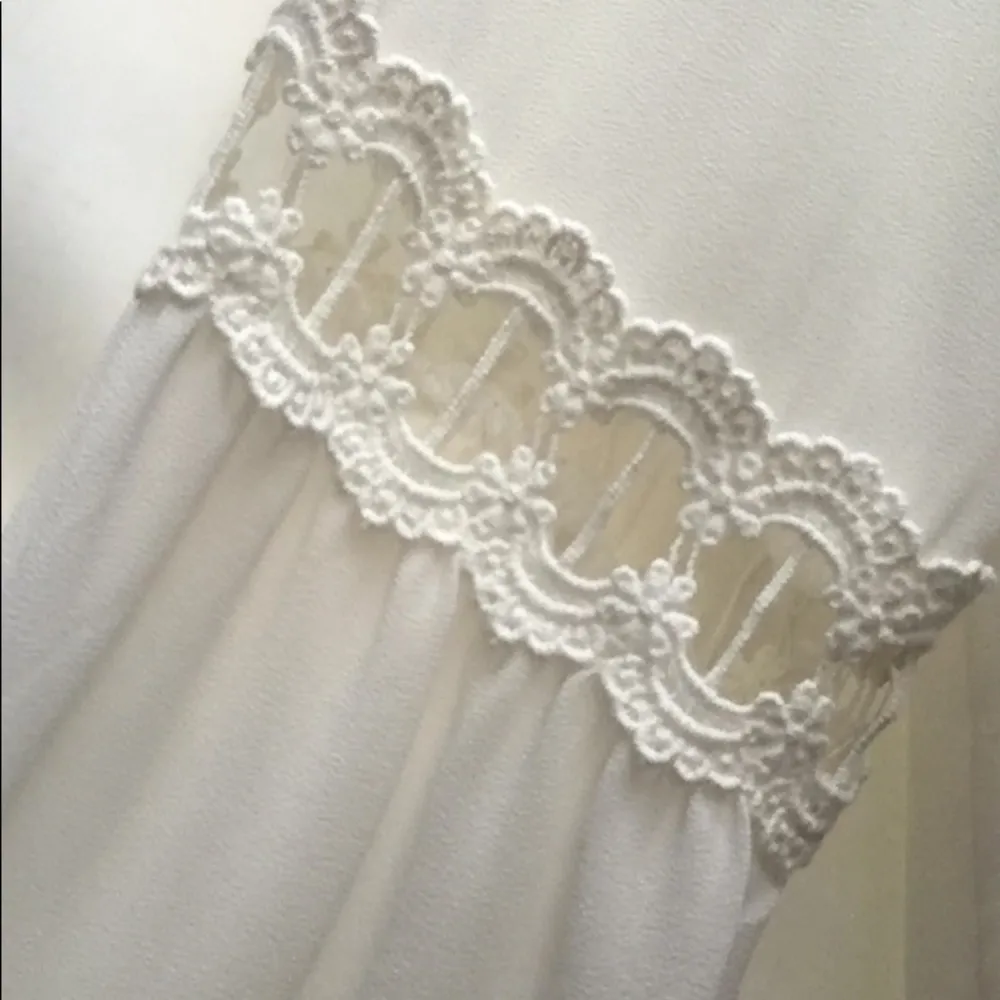 Naked Zebra Boho Chic Surplice Draped Chiffon Long Sleeve Blouse - Image 7