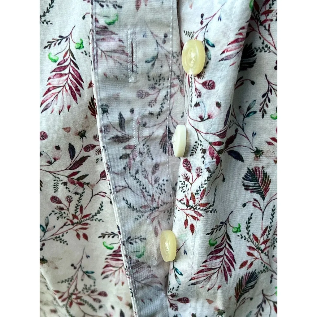 Women's Duluth Trading Collarless S No Gap Button Front 3/4 Sleeve Tunic - Image 8