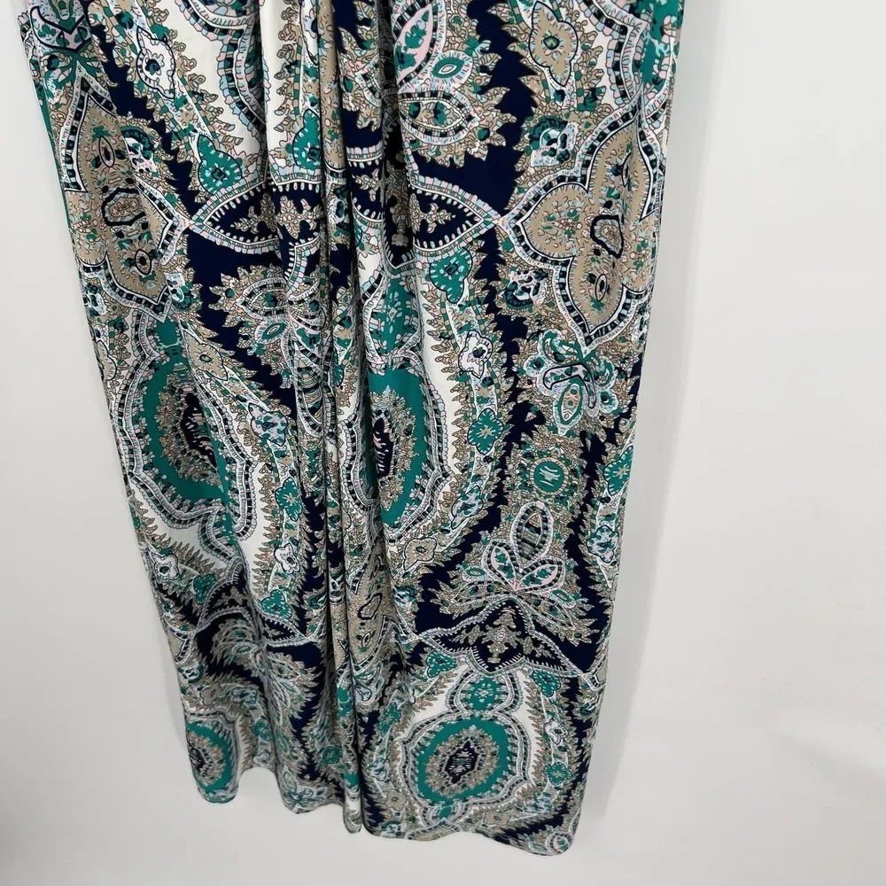 SOFT SURROUNDINGS $148 Medici Paisley Knotted Maxi Tank Dress Size medium - Image 10