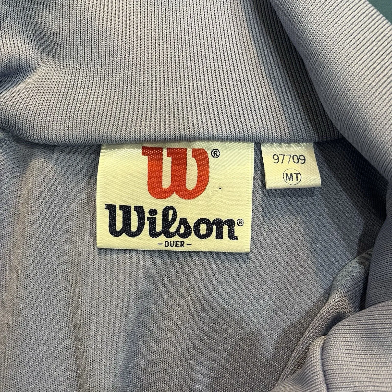 Vintage Wilson Women’s Track Tennis Purple Jacket Zip Up Size Medium Tall - Image 5