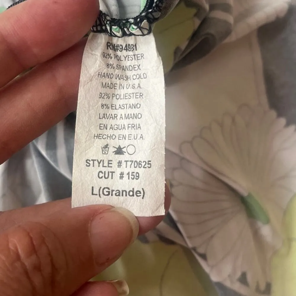 Vintage Forever Y2K Halter Top Sz L Daisy Retro Hippie Pinup 90s Ruched Babydoll Black Size L - Image 9