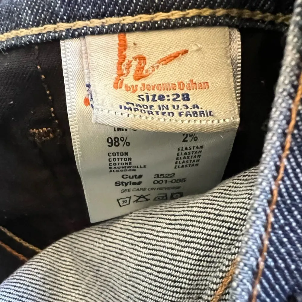 CITIZENS OF HUMANITY BLUE LOW RISE BOOT CUT JEANS SIZE 28 (S3) - Image 3