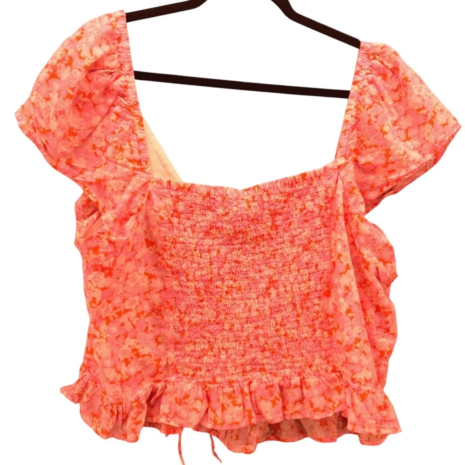 Abound Floral Milkmaid Top‎ Pink 3X - Image 2