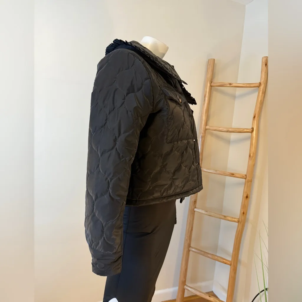 Anthropologie dra Los Angeles Black Cropped Jacket Women's Small NWT - Image 4