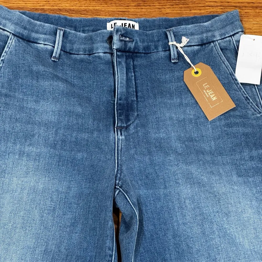 Le Jean Jude High Waist Wide Leg Trouser Jeans size 29 Blue - Image 11