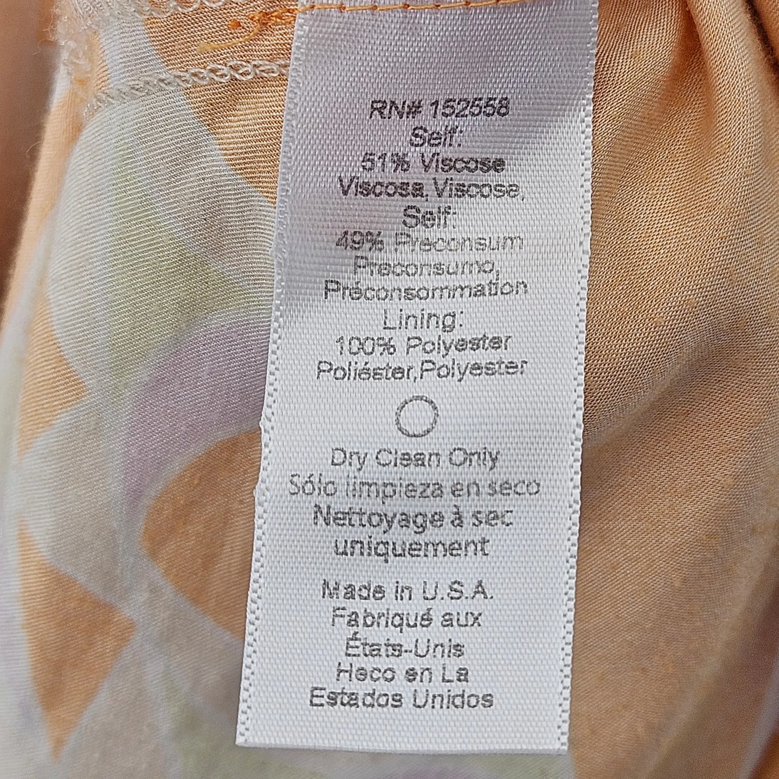 Delfi Collective Donna‎ Multicolor Psychedelic Slip Dress Maxi Size Large Orange - Image 9