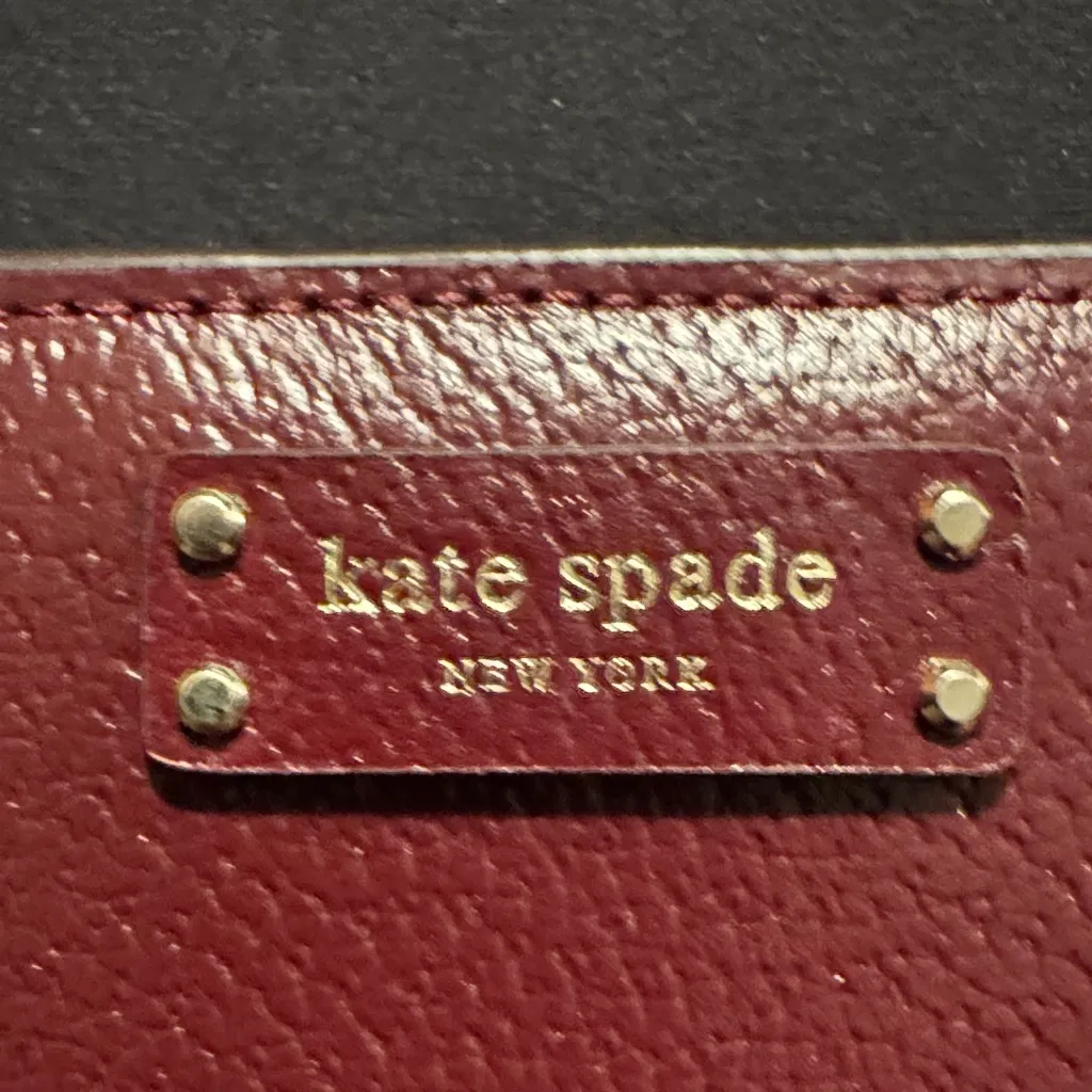 Kate Spade Deep Burgundy Wallet & Card Holder (NWT) - Image 2