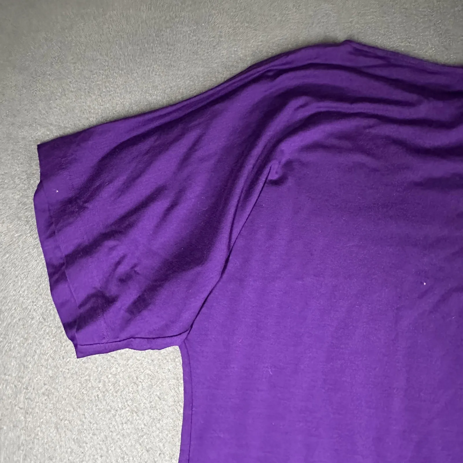 Eileen Fisher Dress Womens Medium Purple Tencel Jersey Bateau Kimono Shift - Image 3