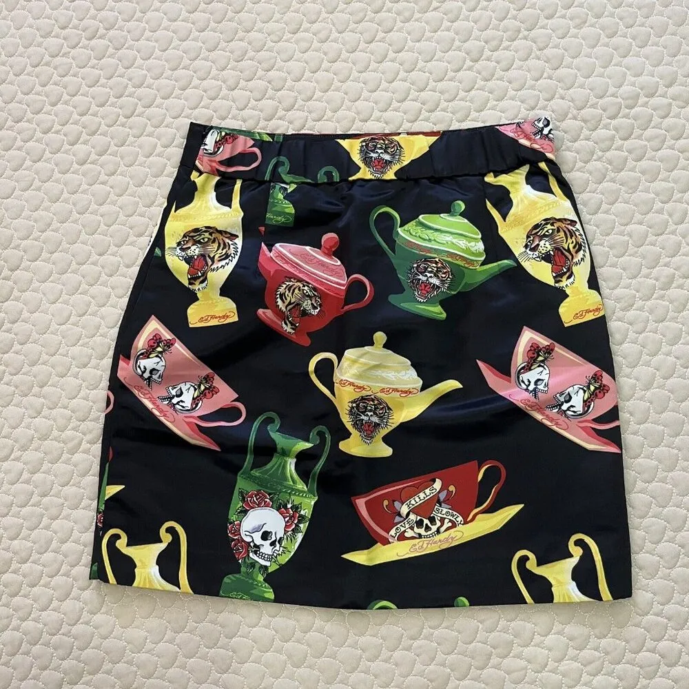 ED Hardy Mini Skirt Size M Rare - Image 3