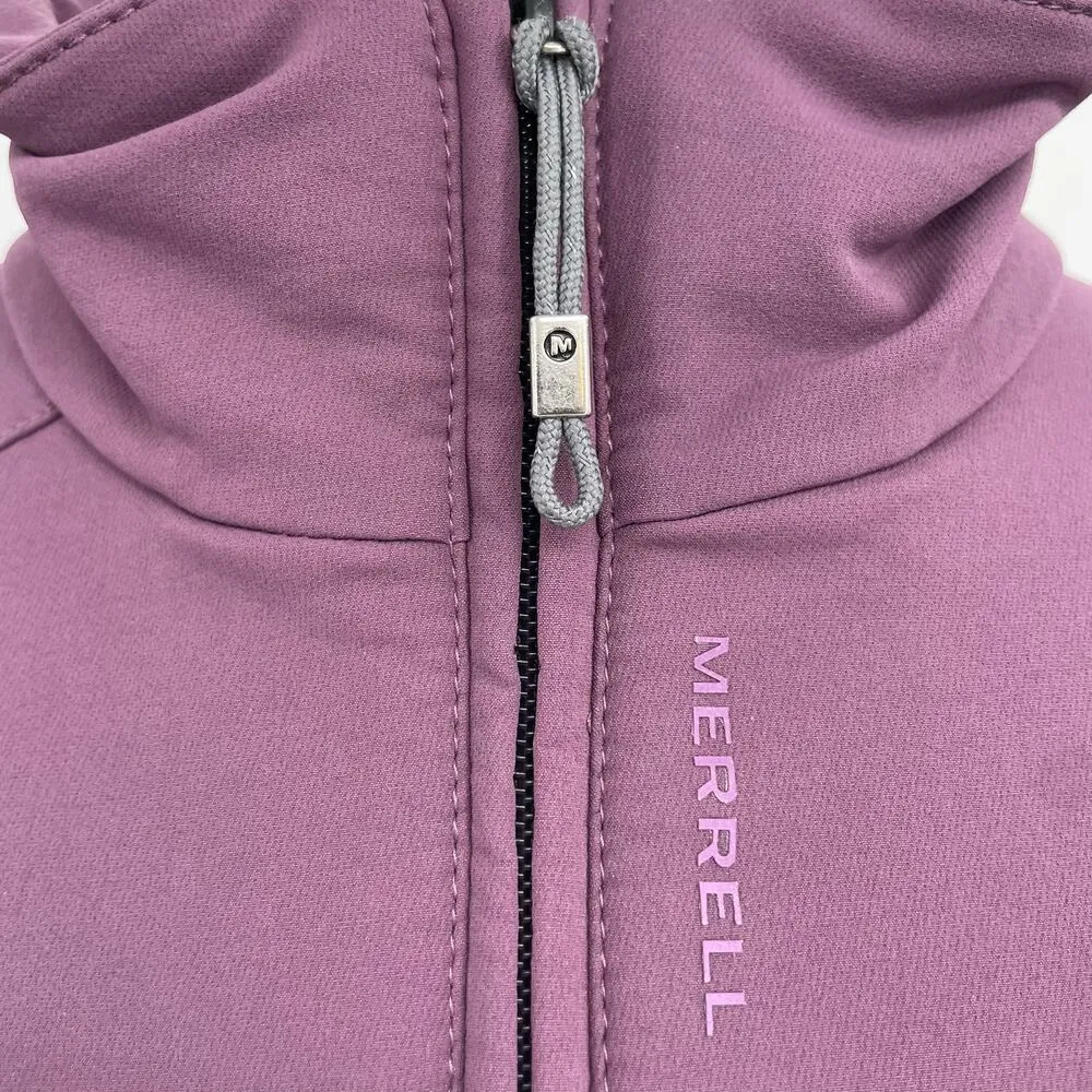 Merrell Purple Softshell Jacket Full Zip Up Hiking Outdoor Coat Gorpcore Size M - Image 4