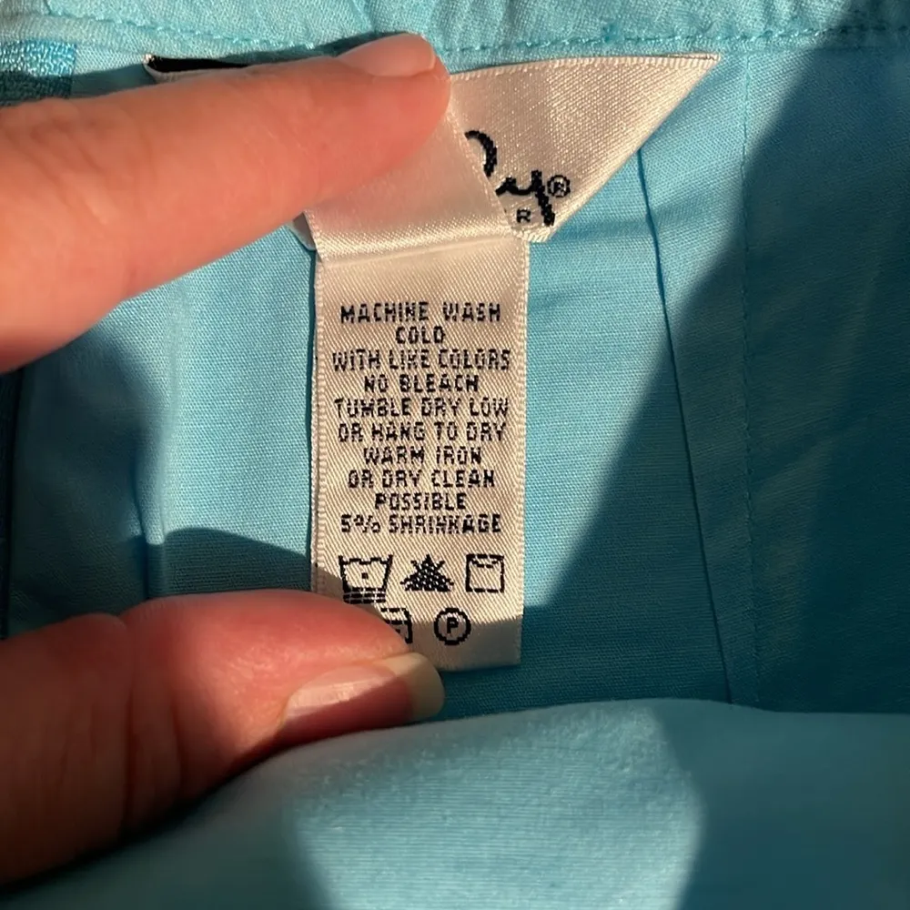 Women’s Lilly Pulitzer Vintage turquoise and yellow tennis skort size 4 - Image 8