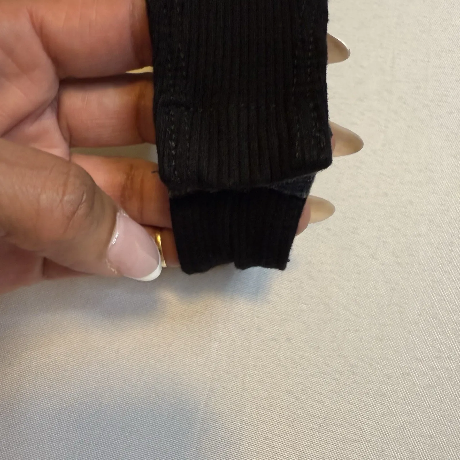 Charlotte Russe Black Scoop Neck Bodysuit Shirt Women Faux Button Down Plus 1X # - Image 7