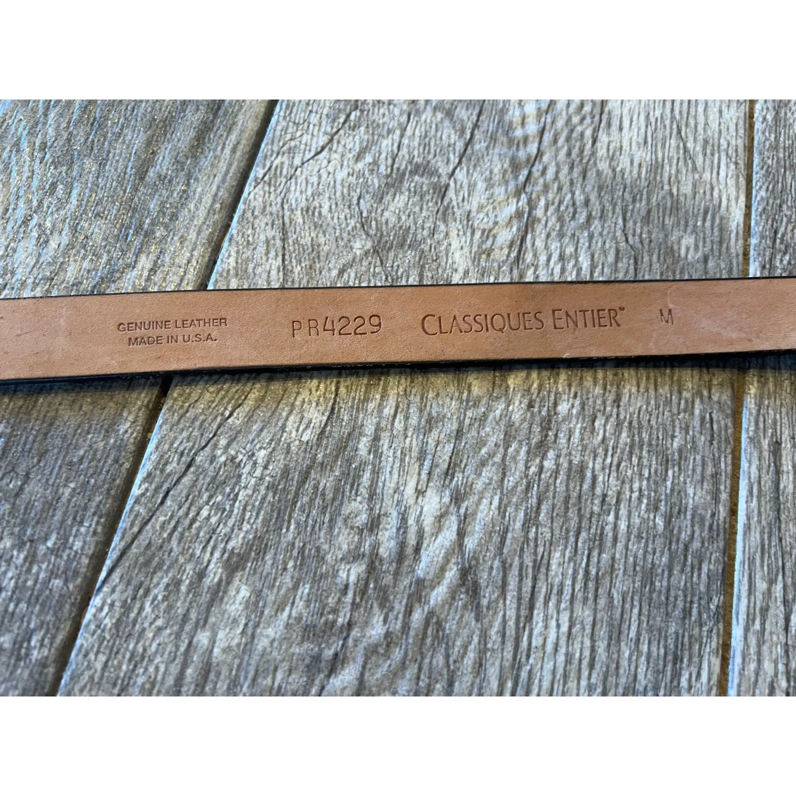 Classiques Entier Patent Leather Belt Womens Medium USA PR4229 Cow‎ Print Rodeo - Image 5