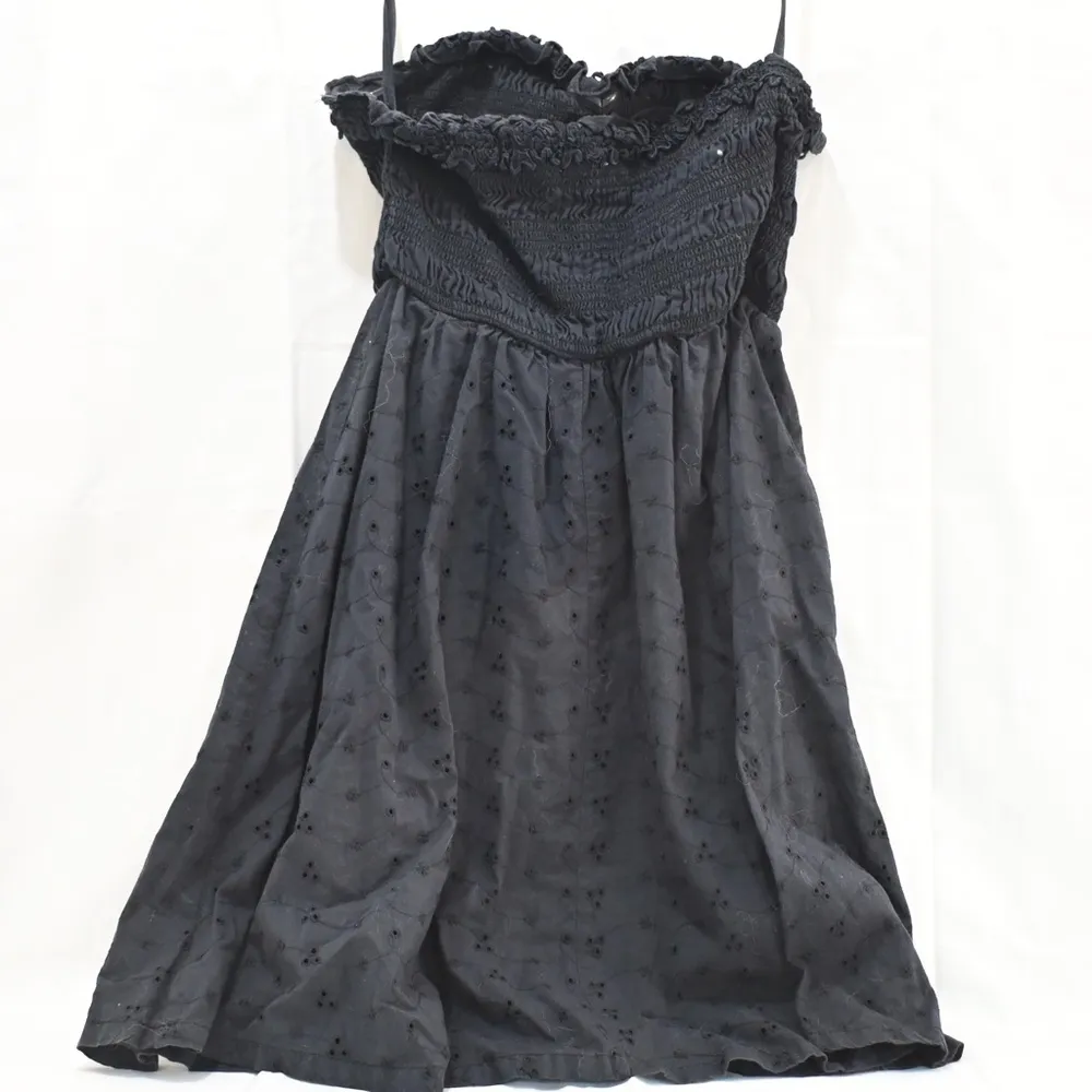 Urban Outfitters Dress Strapless Eyelet Size S Black - Image 7