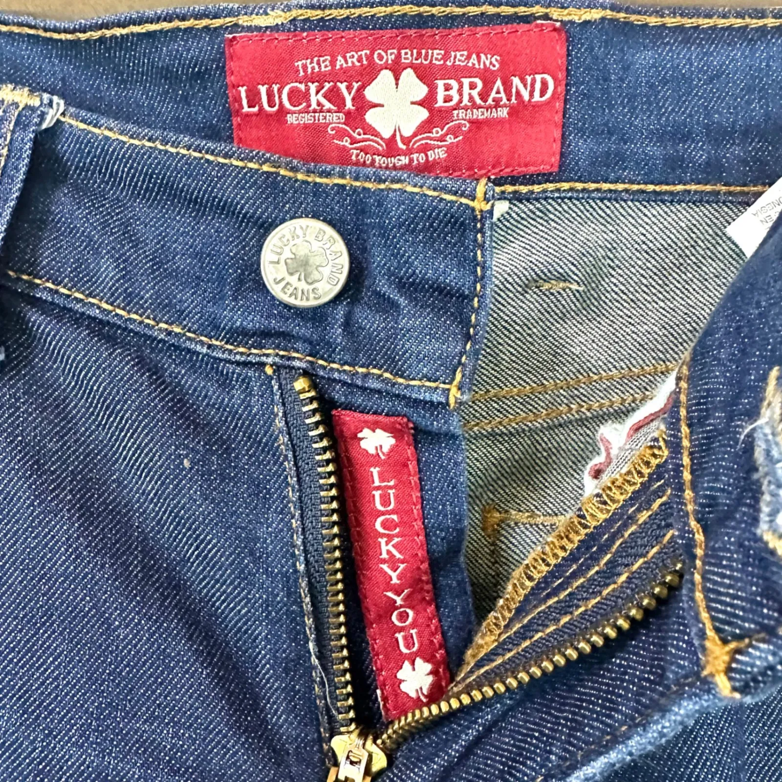 LUCKY BRAND Vintage Sofia Boot Ankle Jeans Blue Denim Bootcut Women's 4/27 Y2K - Image 7