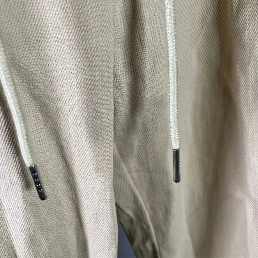 Crescent Cargo Pants Womens‎ Small Drawstring Elastic Waist Beige Cotton - Image 7