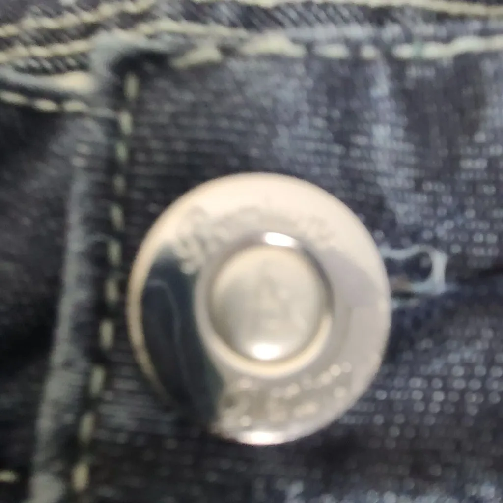 Women's Ashley Stewart Denim Blue Jeans Size 14W Premium‎ 34x31 - Image 2