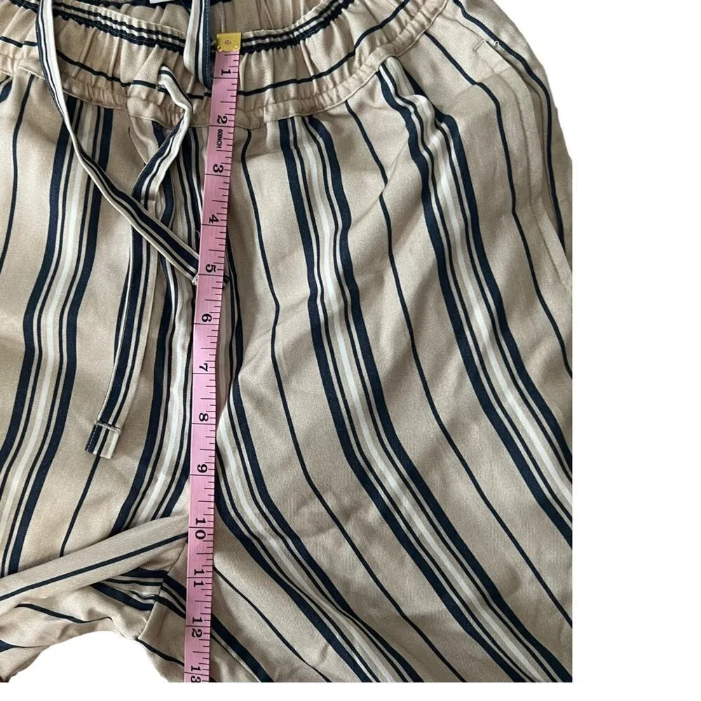 KOTN Pull On Wide Straight Leg Striped Neutral Trouser Pants NWT XS Black Size XXS - Image 7