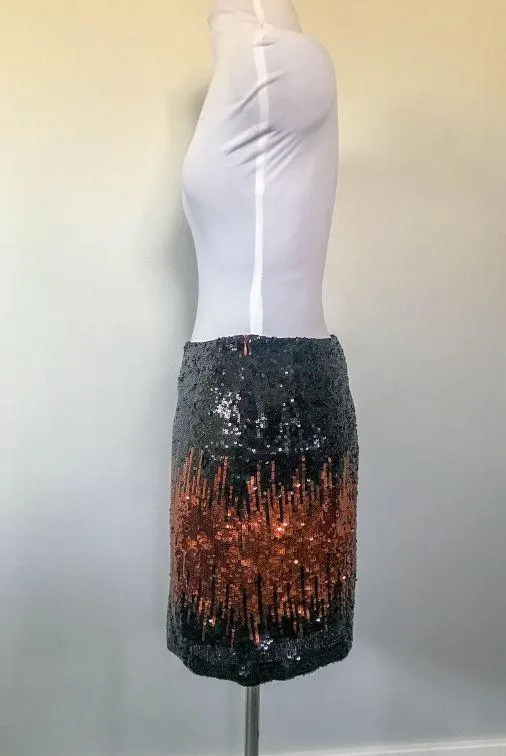 Esprit Paradiso Black and Bronze Sequin Mini Skirt - Image 2