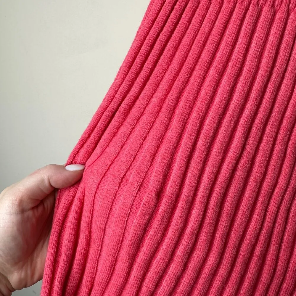 NEW Aerie Pink Punch Take Charge Wool Sweater Skirt Women's XL - Image 4