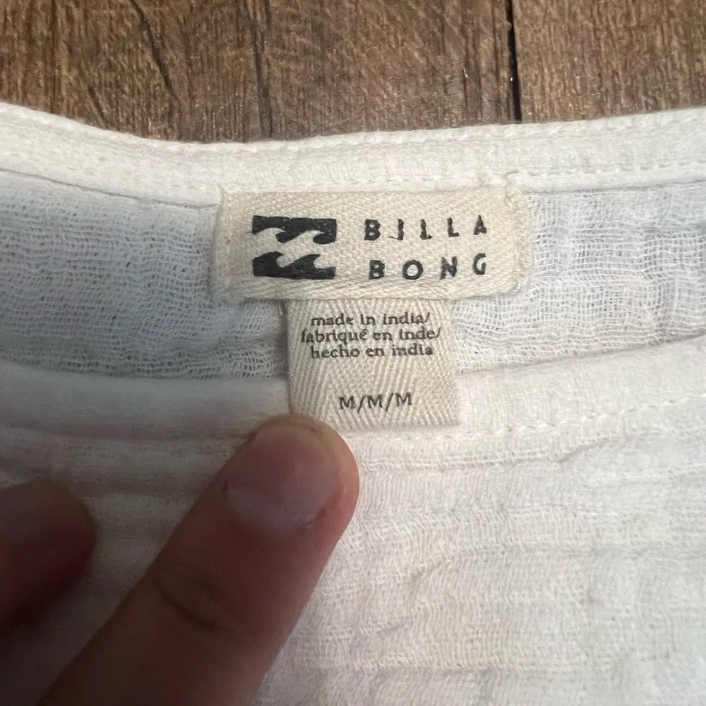 Billabong open skies gauze linen texture tank top - Image 2