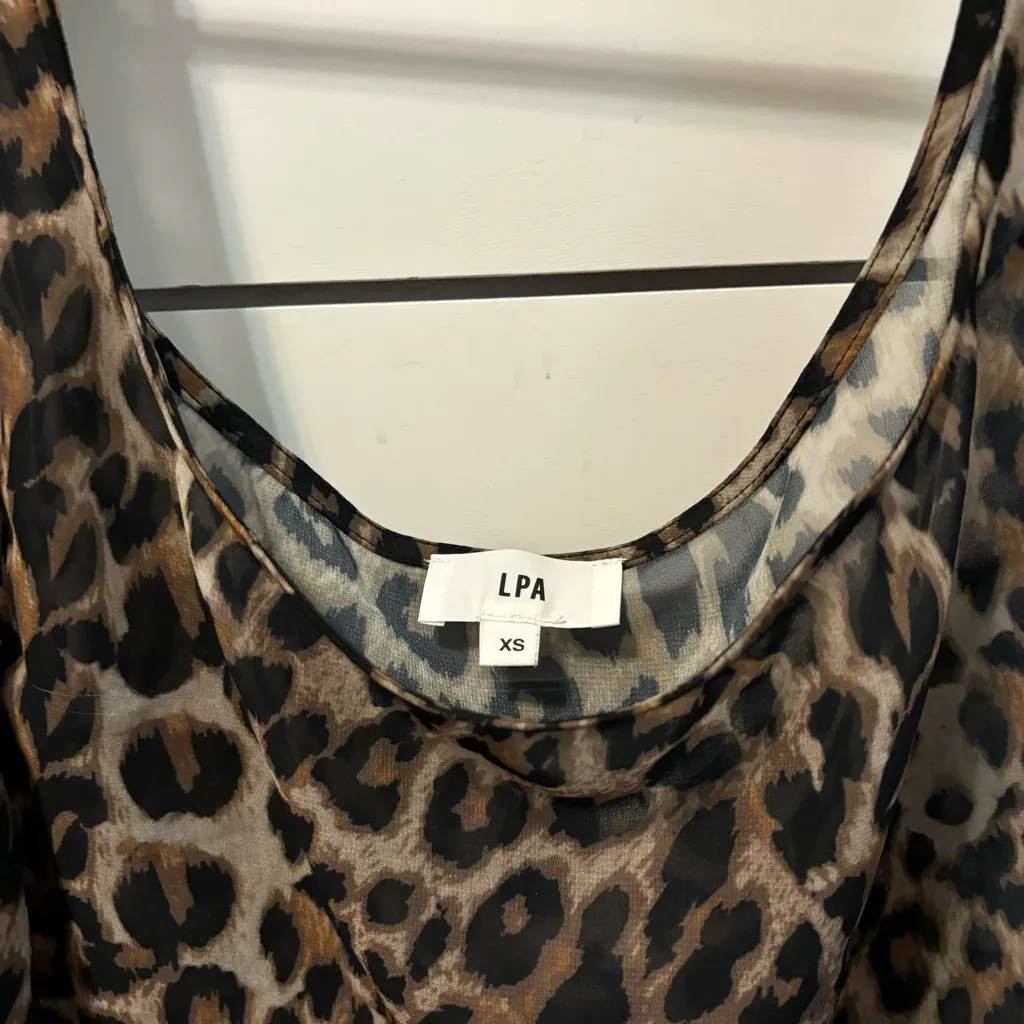 LPA Revolve  Animal Print Cheetah Cover Up Set - Image 6