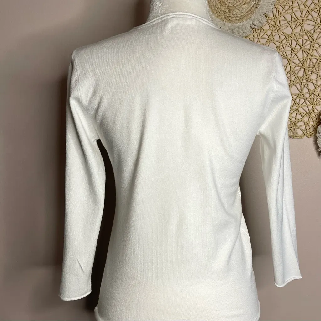 Milano Ultra Soft Lightweight 3/4 Sleeve V - Image 3