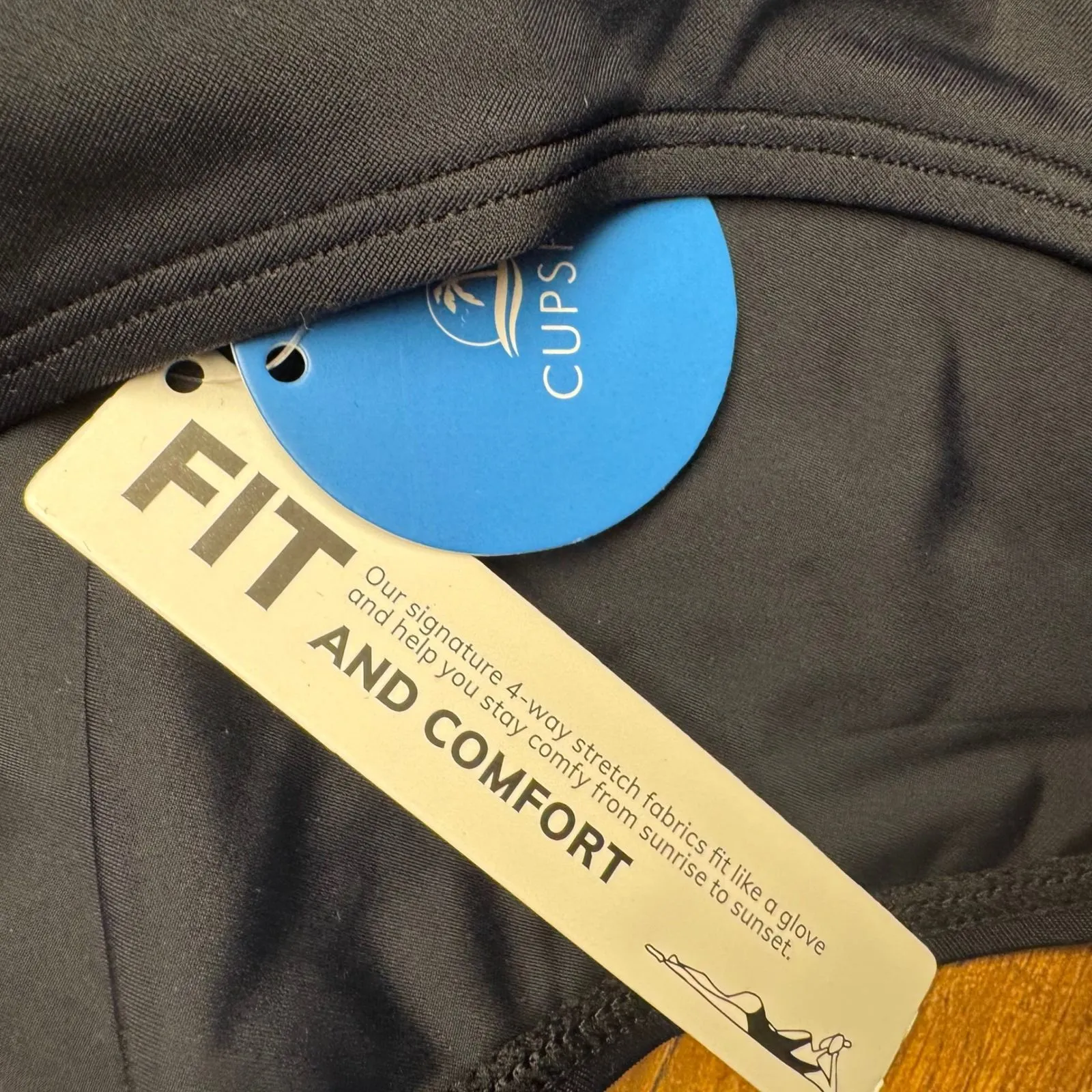 CUPSHEn Two Tone Halter Neck High Waist Bikini Set Green Black Size XL - Image 3