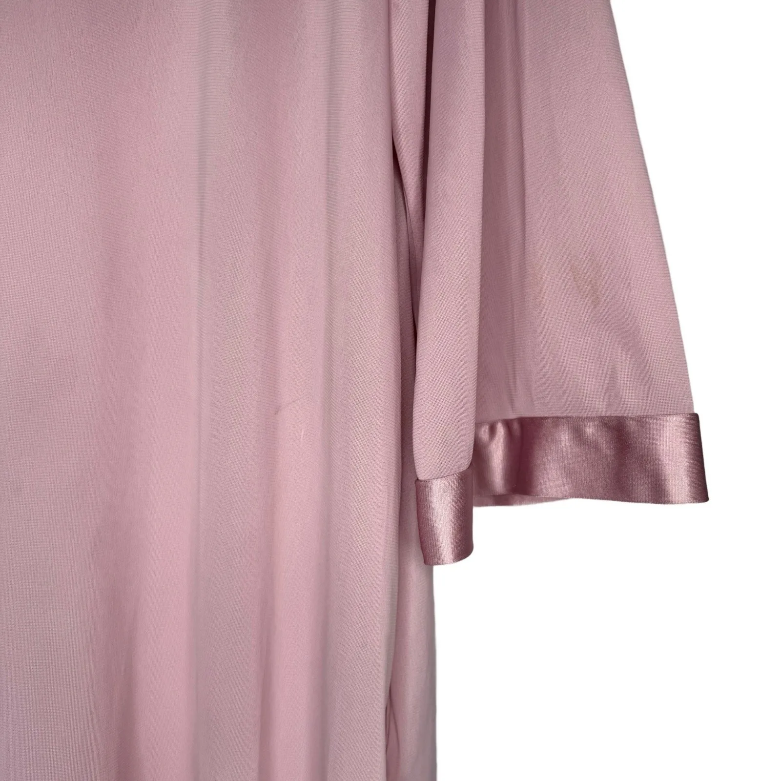 Vanity Fair Vintage L Button Up House Robe Nightgown Pajama Nylon Made In USA - Image 4