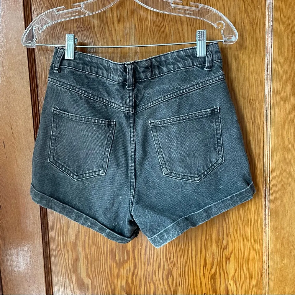 Denim&Co Black Jean Shorts High - Image 4