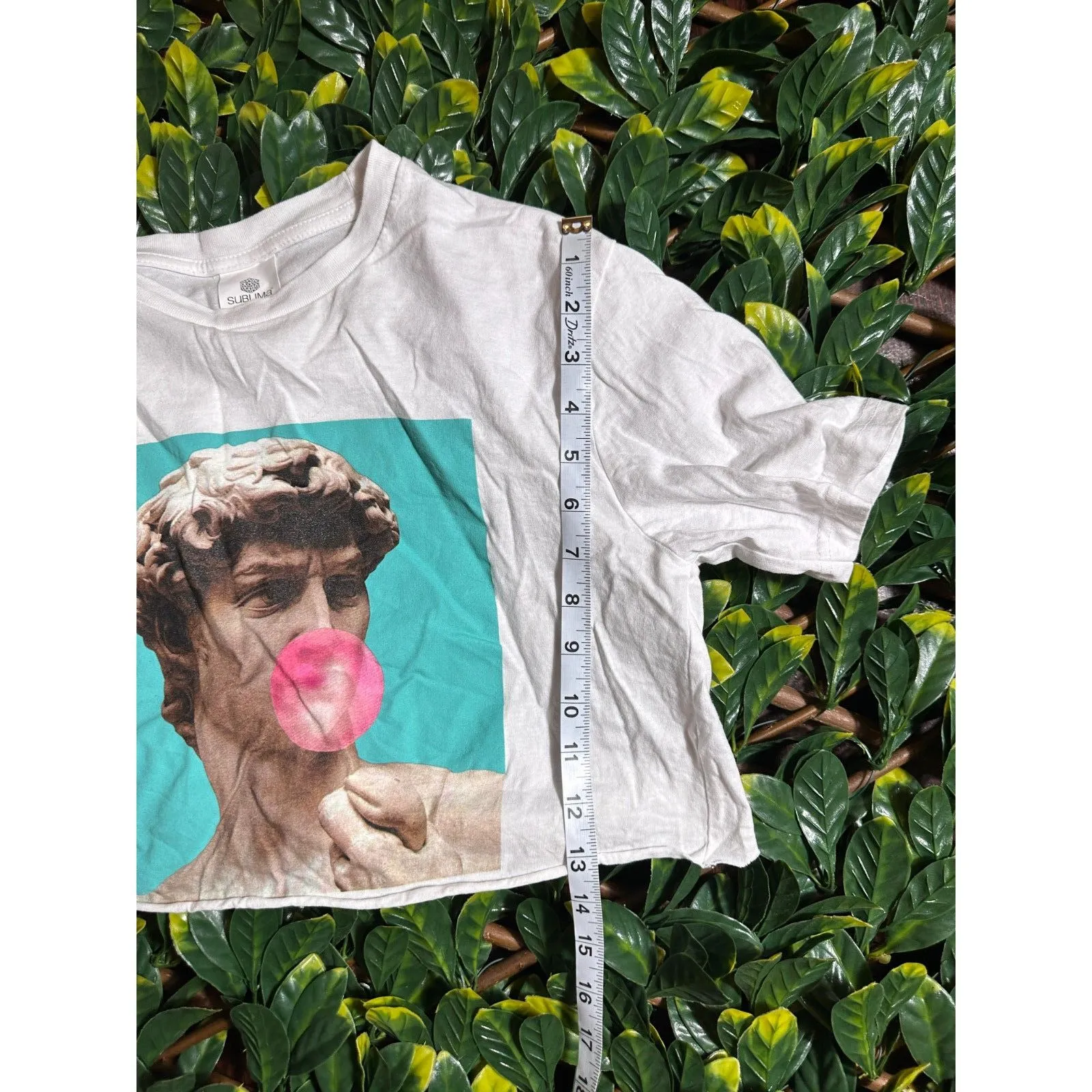 SUBLMA Made in Italy Crop Top Size Small White - Image 5