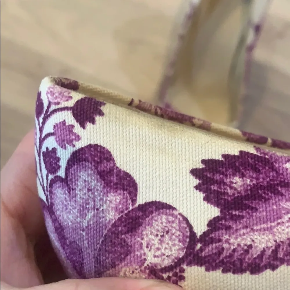 floral purple 4 inch heel Italian made leather sole 40.5 or 10.5 - Image 7